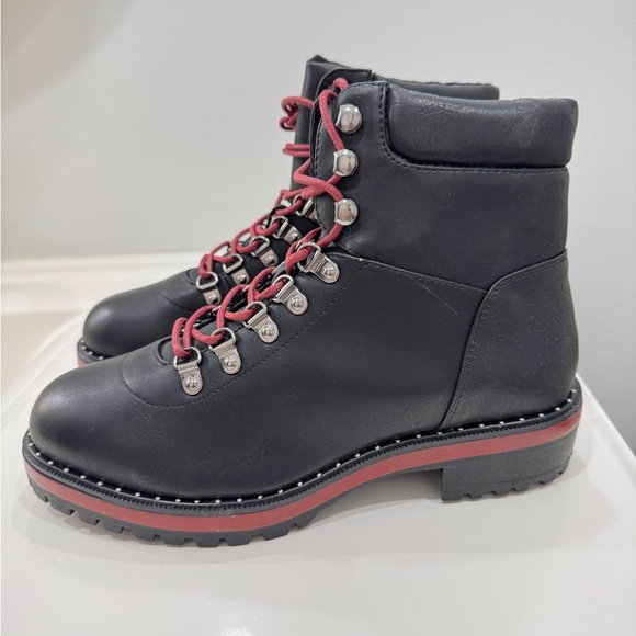 London Rag Combat Boots - Picture 3 of 5